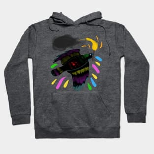 Rainbow Crow (smoky black) Hoodie